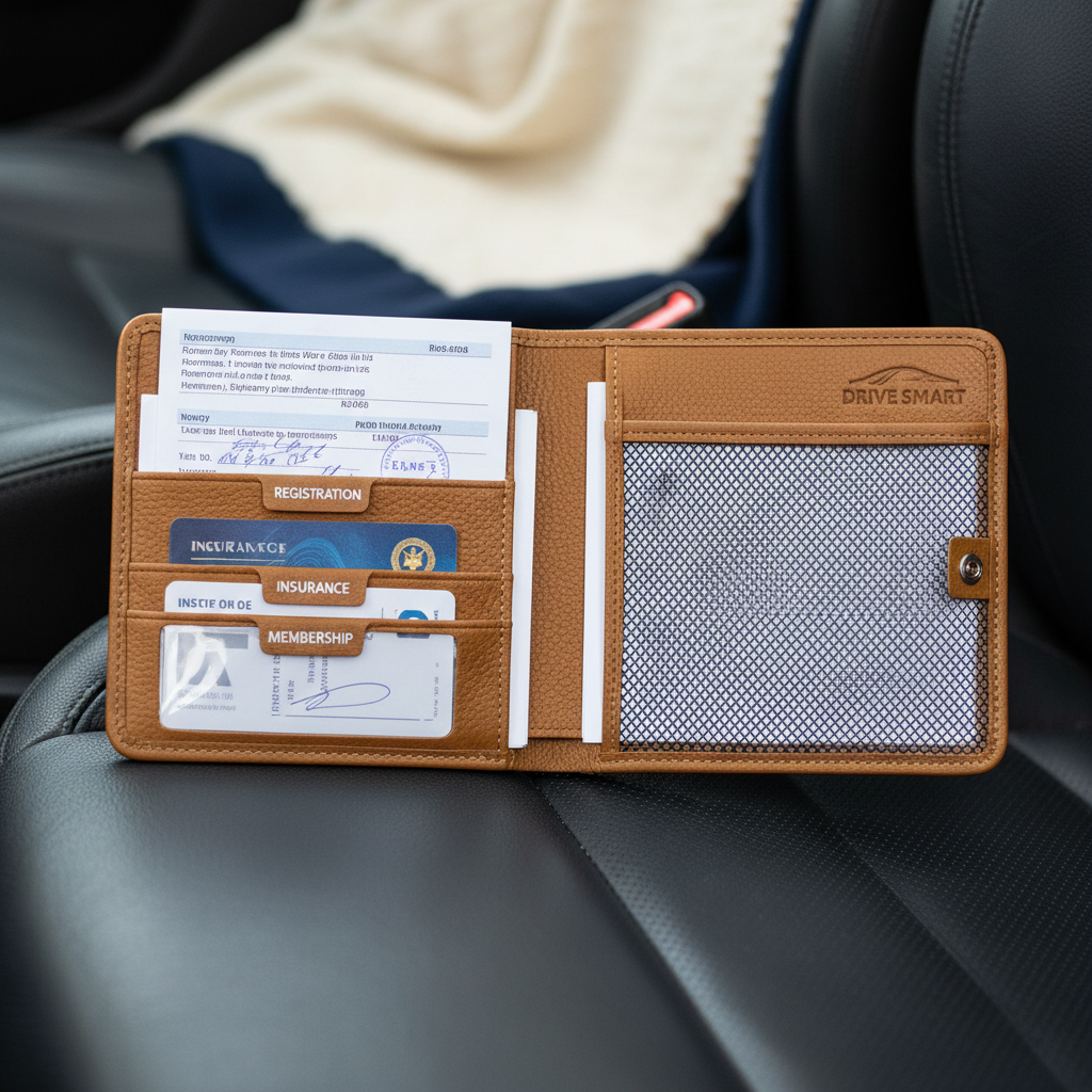 How Much Style You Trade for Practicality in a PU Leather Car Document Wallet