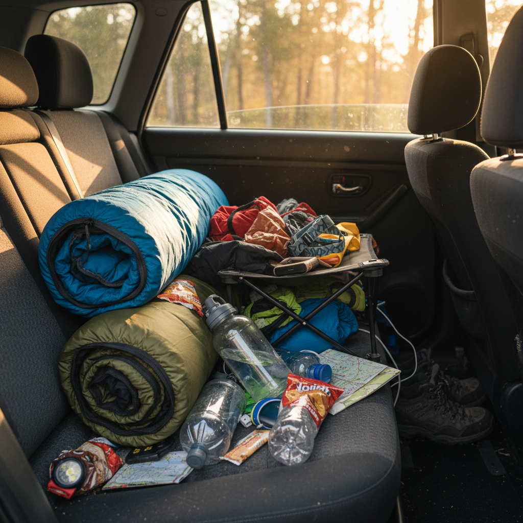Car Camping Gear Takes Over Your Back Seat Every Trip — Here's How a Window Seat Organizer Finally Fixes That