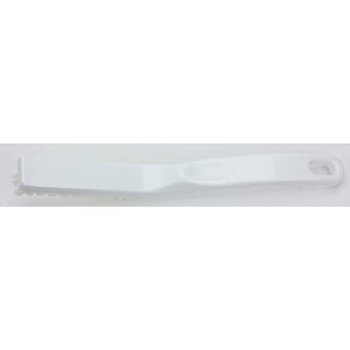 Detail Brush Grout Brush, Crevice Brush with Hanging Hole for Bathroom, Kitchens, Countertop, Plastic, 9 Inches, White (Pack of 3) - view 2
