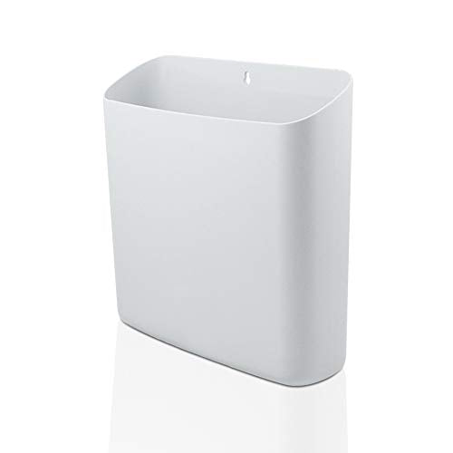 Magnetic Laundry Storage, Large Lint Holder Bin, Space-Saving Trash Container Hanging on Dryer, Washer or Wall Mount (Gray White)
