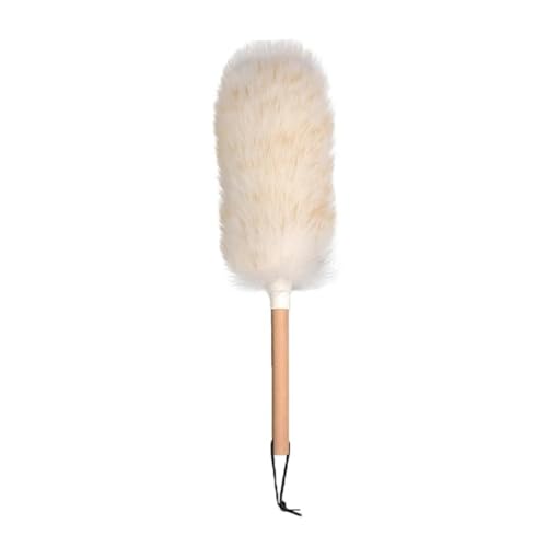 Soft Microfiber Duster Wand with Extendable Handle, Premium Wool Dusting Tool for Home and Car Cleaning(Small)