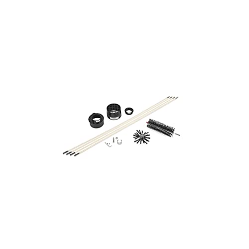 Dryer Vent Duct Cleaning Kit - RLE202 LintEater Rotary Dryer Vent Cleaner Kit, Removes Lint, Dryer Vent Cleaning System Extends Up to 12’ with 4 Flexible 3' Rods, Air Duct Cleaning Tools