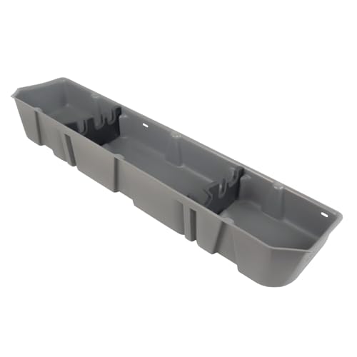 DUHA 20111 Under Seat Storage fits 2015-2026 F150 SuperCrew & 2017-2026 F250 F350 F450 F550 Super Duty Crew Cab | Light Gray Heavy-Duty Back Seat Organizer | Includes Dividers - view 2