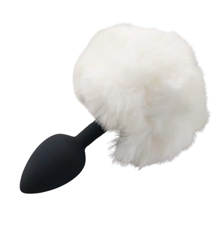 Soft Fluffy Faux Fur Duster, Black Handle