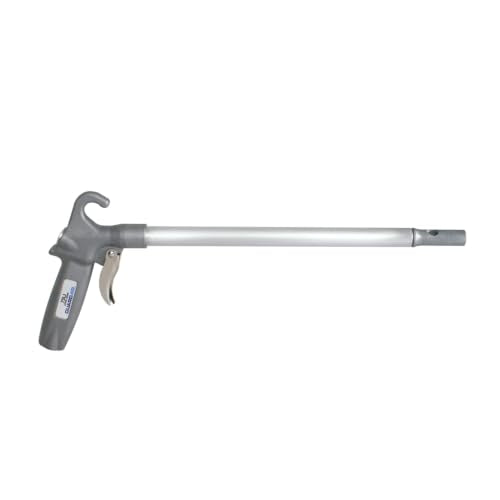 Long John Safety Air Gun with 12-Inch Aluminum Extension, High Performance OSHA Compliant Alloy Nozzle, Gray/Silver (75LJ012AA)