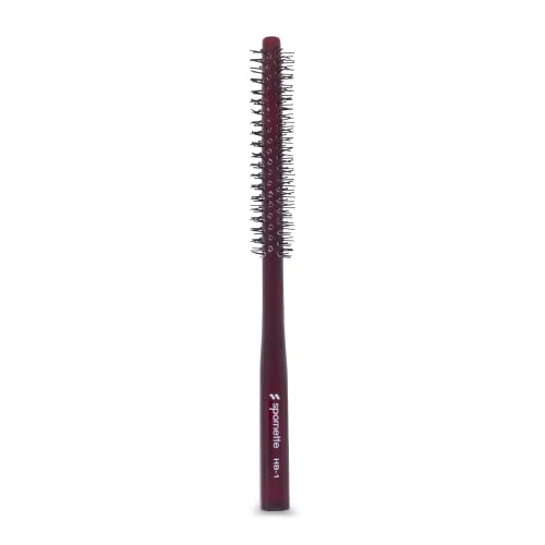 Mini Styler Boar Bristle .75 inch Round Brush for Blowouts, Volume, Styling, Finishing, Curling & Setting Short, Curly, Wavy, Straight, Thick, Normal or Thin Hair on Men & Women