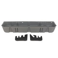 DUHA 20111 Under Seat Storage fits 2015-2026 F150 SuperCrew & 2017-2026 F250 F350 F450 F550 Super Duty Crew Cab | Light Gray Heavy-Duty Back Seat Organizer | Includes Dividers