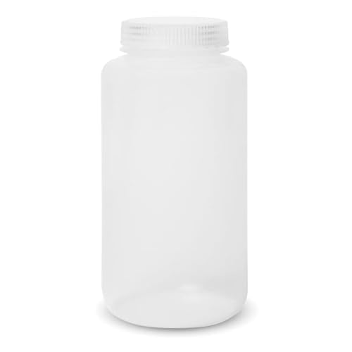 Reagent Bottle, Polypropylene Wide Mouth, 1000ml, 1-Pack