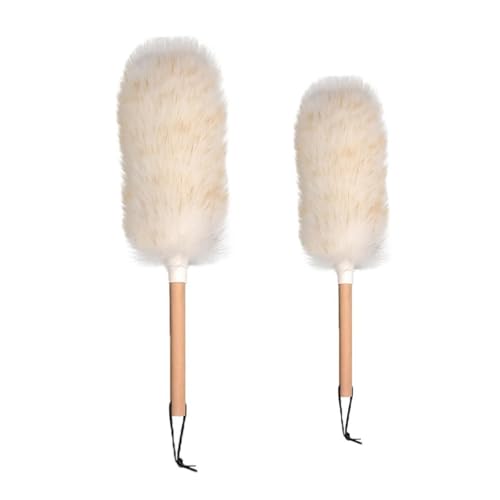 Soft Microfiber Duster Wand with Extendable Handle, Premium Wool Dusting Tool for Home and Car Cleaning(Small) - view 6