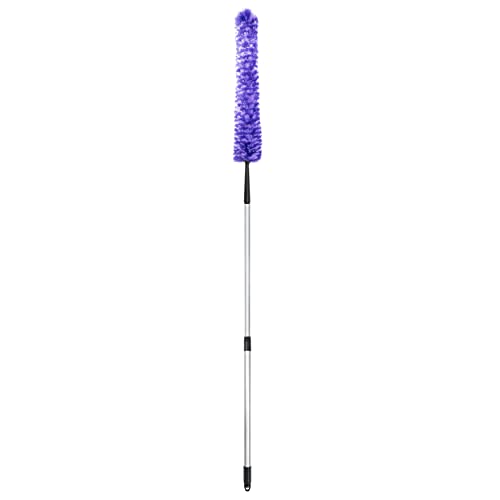 Furry Wand Duster - 30" Netted Fiber Cleaner - Bendable Hand Sweeper Cleans Dust Dirt Lint & Cobwebs on Window Blinds Shelves Counters & More - view 4