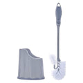Toilet Brush and Holder (1 Pack) Toilet Scrubber Bowl Cleaner Brushes Wand, Toilets Brush with Holder Caddy, Bathroom Cleaning Brush, Bowl Brush Set