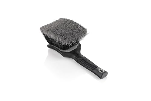 ProGrip Wheel Face Brush - Ergonomic ProGrip Handle - Premium Wheel Cleaner Brush - Soft Flagged-Tip Bristles - Grey & Black - view 2