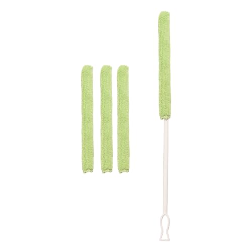 Multifunctional Cleaning Brush Set with 3 Interchangeable Heads, Essential Car Dusting Brush for Cleaning Hard to Reach Areas and Tight Spaces