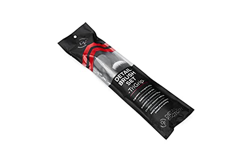 TriGrip Ultra-Soft Detailing Brush Set - Scratch-Free Cleaning for Exterior, Interior Panels, Emblems, Badges, Gauges, Infotainment Screen - Grey - view 3