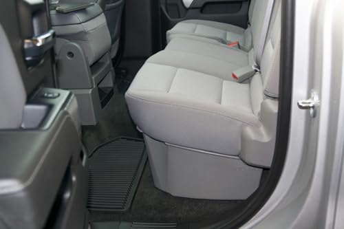 DuHa 10304 Under Seat Storage fits 2014-2019 Chevy Silverado/GMC Sierra Double Cab Classic Style Body |Black Heavy-Duty Back Seat Organizer | Includes Dividers - view 6