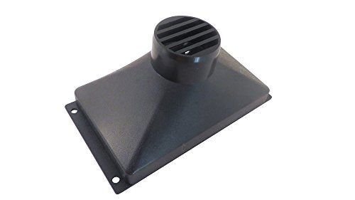 13.5" x 7" x 6" Deep ABS Plastic Dust Hood with 4" OD Opening for Dust Collector Systems 73479 - view 2