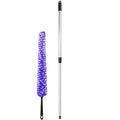 Furry Wand Duster - 30" Netted Fiber Cleaner - Bendable Hand Sweeper Cleans Dust Dirt Lint & Cobwebs on Window Blinds Shelves Counters & More