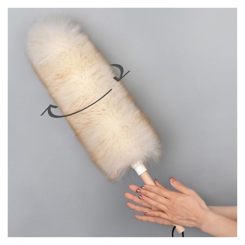Soft Microfiber Duster Wand with Extendable Handle, Premium Wool Dusting Tool for Home and Car Cleaning(Small) - view 3