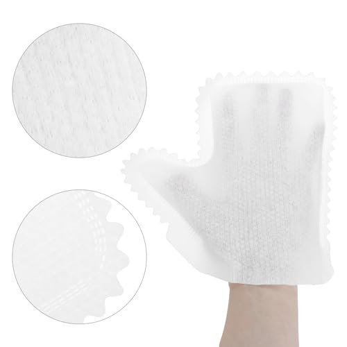 White Microfiber Dusting Gloves, 60 Pieces Dusting Mitt, Wipes Feather Dusters, Dual-Sided Disposable - view 4