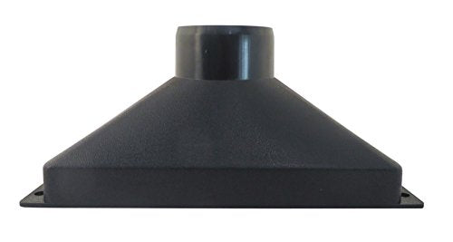 13.5" x 7" x 6" Deep ABS Plastic Dust Hood with 4" OD Opening for Dust Collector Systems 73479 - view 4