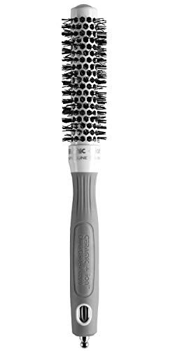 Olivia Garden Ceramic + Ion Round Thermal Hair Brush - Not Electrical - Professional Blowout Brush for Normal to Thick Hair