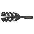 Vent Brush (Slim) | Hair Brush for Gentle Detangling and Massaging. Hair Brush with Ergonomic Handle, with Natural Bristles and Nylon Pins for Healthy Hair | Colour: Black