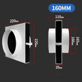 Professional HEPA Duct Air Filter System with Activated Carbon Composite Net for PVC PE Pipes Indoor Air Purification Ventilation Compatible with 110mm 160mm Diameter Ducting(160mm) - view 2