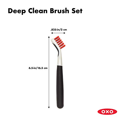 Good Grips Deep Clean Brush Set, Orange, Blue - view 5