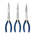 11-Inch Long Reach Needle Nose Pliers, Straight, 45° & 90° Bent