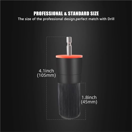 5pcs Drill Brush Kit for Power Scrubber Cleaning Car Interior Exterior - view 2