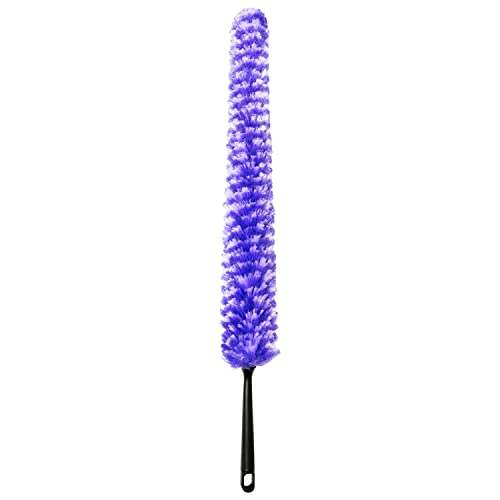 Furry Wand Duster - 30" Netted Fiber Cleaner - Bendable Hand Sweeper Cleans Dust Dirt Lint & Cobwebs on Window Blinds Shelves Counters & More - view 2