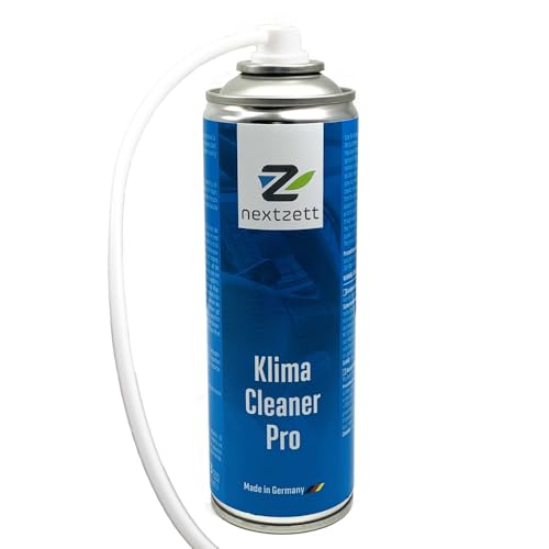 Klima Cleaner Pro Automotive AC Odor Eliminator & Evaporator Cleaner Freshens & Cleans Air Conditioning System 10 fl oz Includes 2-Foot Application Hose