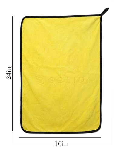 Multipurpose Plush Microfiber Cleaning Cloth Towel for Household, Car Washing, Drying & Auto Detailing - 11" x 22" (6) - view 3