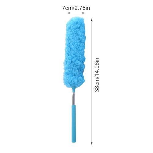 Fiber Dusting Brush, Multifunctional Extendable Dusting Wand, Washable Ceiling Duster, Cobweb Ceiling Duster with Extension Pole, Cleaning Feather Dusters for Cleaning Ceiling Fan Furniture - view 7