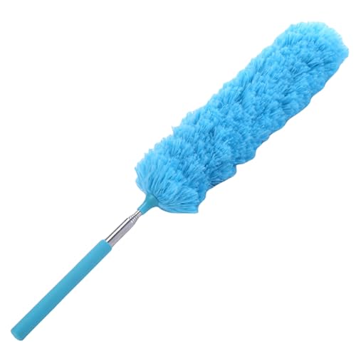 Fiber Dusting Brush, Multifunctional Extendable Dusting Wand, Washable Ceiling Duster, Cobweb Ceiling Duster with Extension Pole, Cleaning Feather Dusters for Cleaning Ceiling Fan Furniture