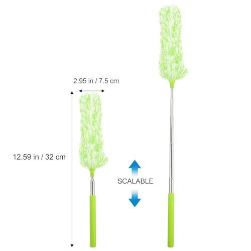 Telescopic Microfiber Duster Wand with Bendable Head, Reusable Cleaner - view 6