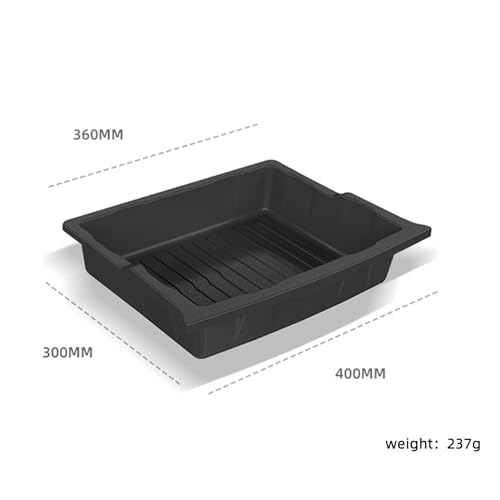 2 Pack For Tesla Model X 2017-2025 Front/Back Under Seat Storage Organizer,TPE Waterproof Underseat Bin Trash Storage Can for Tesla Model X accessories - view 3