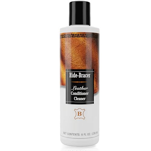 Leather Cleaner and Conditioner 8 Fl Oz | Cleans, Conditions, Protects | Prevents Drying, Cracking & UV Fading of Leather Jackets, Furniture, Car Seats, Purses