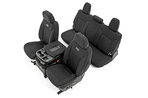 Under Seat Storage for 1500 | 2500HD/3500HD & Neoprene Seat Covers for Chevy/GMC 1500-91036 Black - view 5