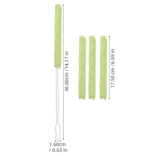 Multifunctional Cleaning Brush Set with 3 Interchangeable Heads, Essential Car Dusting Brush for Cleaning Hard to Reach Areas and Tight Spaces - view 6