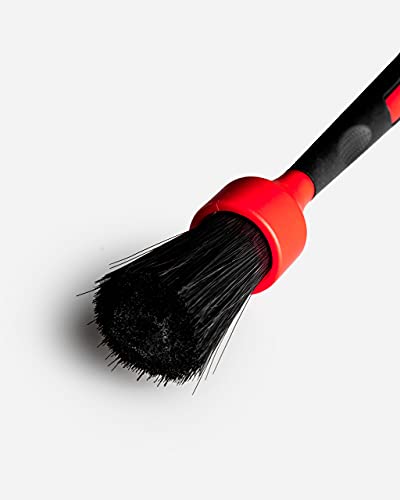 Lug Nut Brush - Car Detailing Brush for Wheel Cleaning | Chemical Resistant Bristles Against Tough Acid Wheel Cleaner or Rim Cleaner | Rubberized Wheel Brush for Safe Car Cleaning - view 4