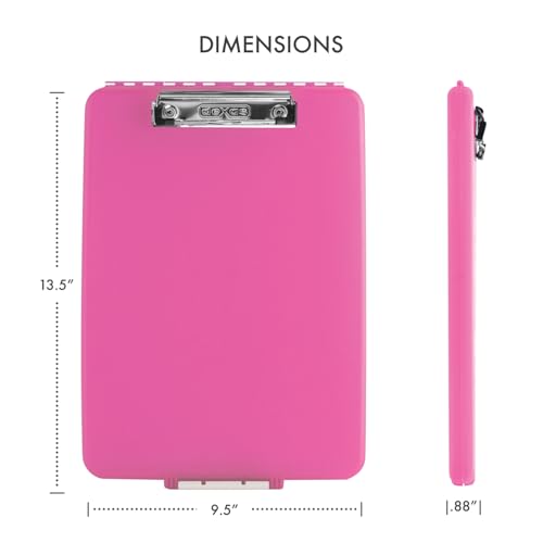 Slimcase Storage Clipboard, Pink - view 2