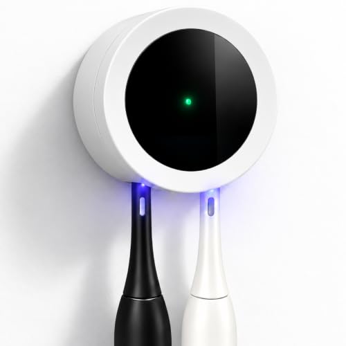 Upgraded Rechargeable Toothbrush Holder, Wall Mounted Brush Cleaner