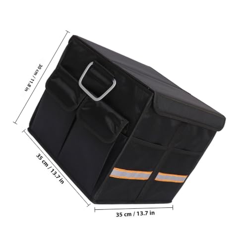Foldable Car Trunk Storage Organizer 36l with Dividers and Mesh Pockets - view 2