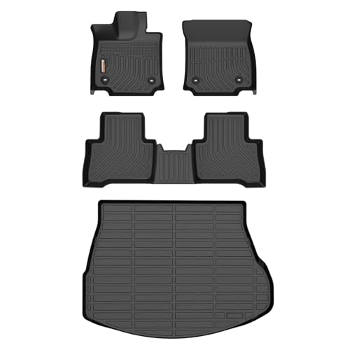 Floor Mats & Cargo Liner for 2022-2026 Lexus NX Hybrid & Plug-in Hybrid (Only NX350h/ NX450h+)(Cargo Mat for Top Position), TPE Car Mats for NX Hybrid Accessories