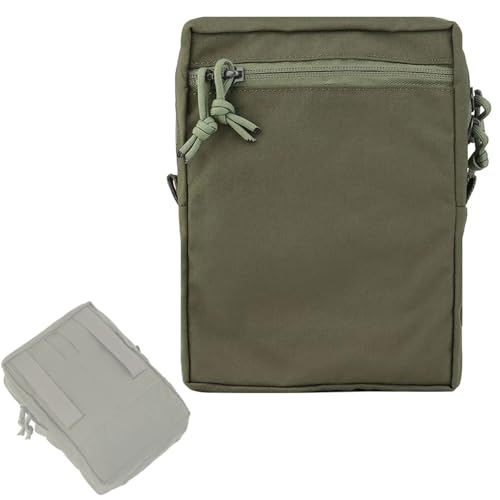 Tactical Tall GP Pouch, Large Capacity MOLLE Utility Storage Bag