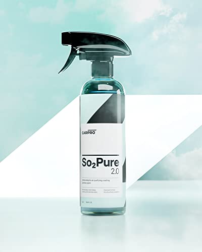 SO2Pure 2.0 Odor Eliminator - Neutralize Odors, Cigarette Smoke, Exhaust, Chemical Smell or VOCs, Even Pet Smells from Car Fabric & Plastic, Use on Any Surface, Anywhere - 500mL (17oz) - view 2