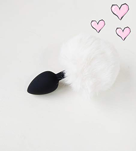 Soft Fluffy Faux Fur Duster, Black Handle - view 3