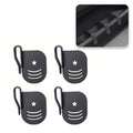 4 PCS Car Door Side Storage Partition, Divider Baffle Car Side Organizer, Car Door Compartment Storage Partition, Universal for Cars SUVs (Black)