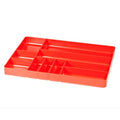 10 Compartment Drawer Organizer: Heavy Duty Stackable Tray for Automotive Garage Tool Organization - Low-Profile Toolbox Storage - Nuts and Bolts, Tools, Parts, Easy to Clean - Red